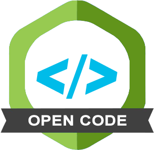 open code badge